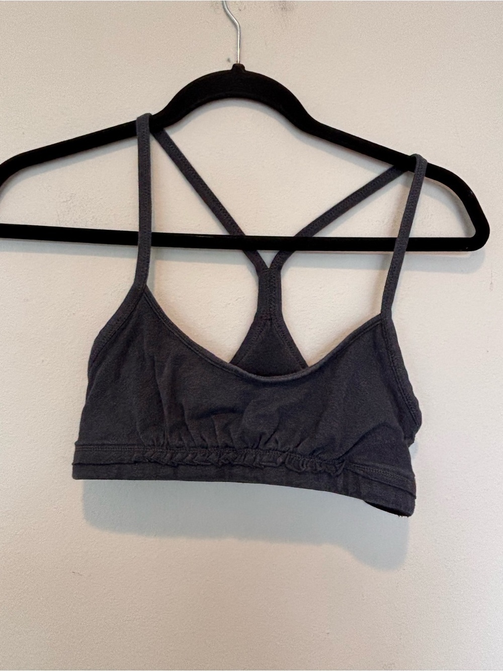 lululemon athletica Dark Gray Strappy Sports Bra